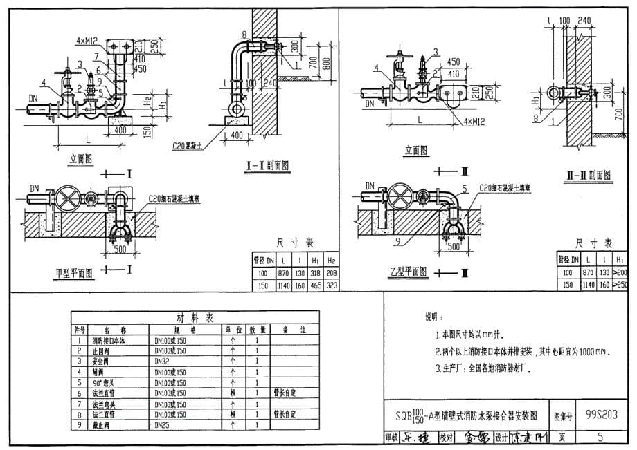 99S203 消防水泵接合器安装_第5页