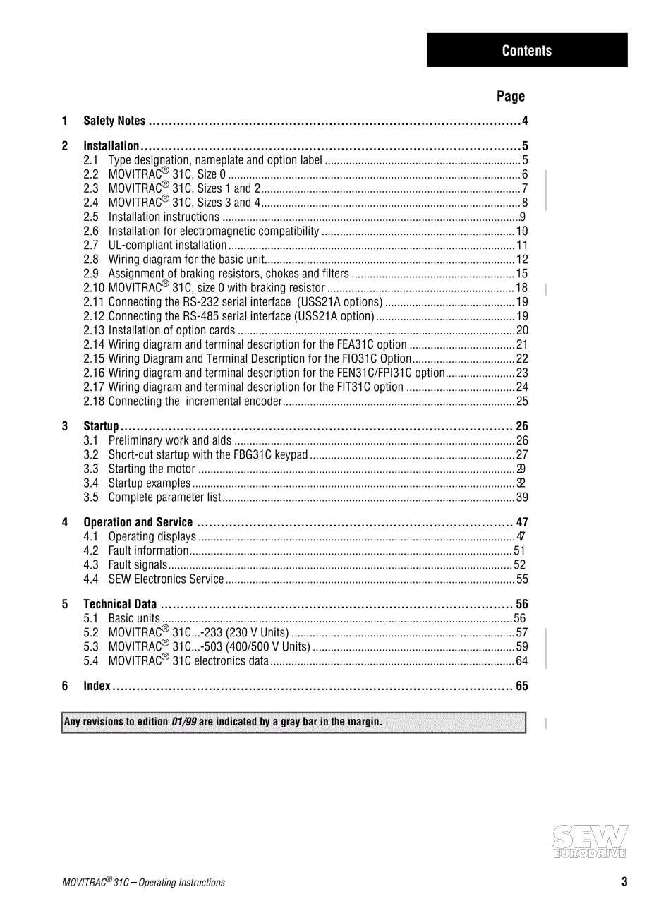 SEW－MOVITRAC-31C－变频器说明书_第3页