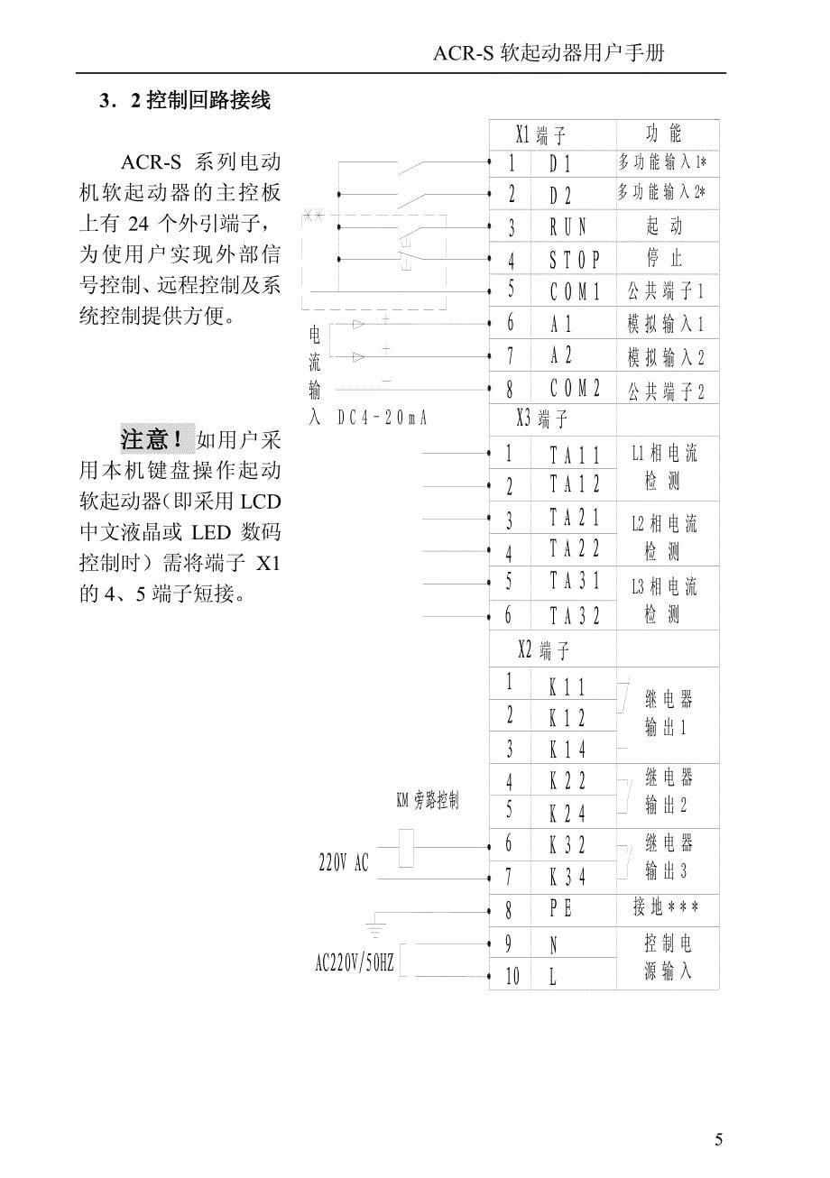 伟创(VEICH)软起动器-S1[1]－变频器说明书_第5页