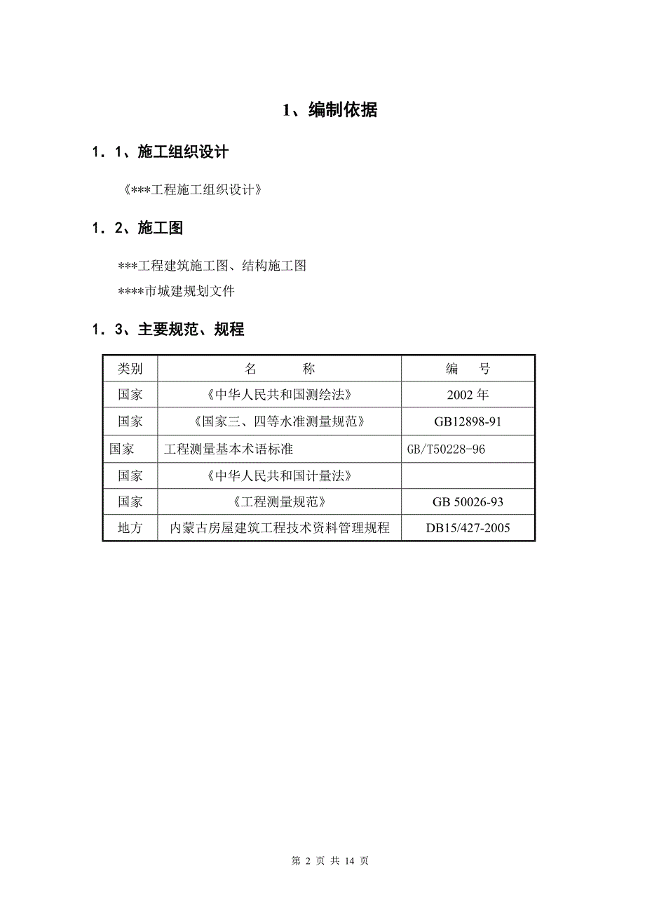 （钢结构工程）内蒙古某博物馆测量工程施工方案_第2页