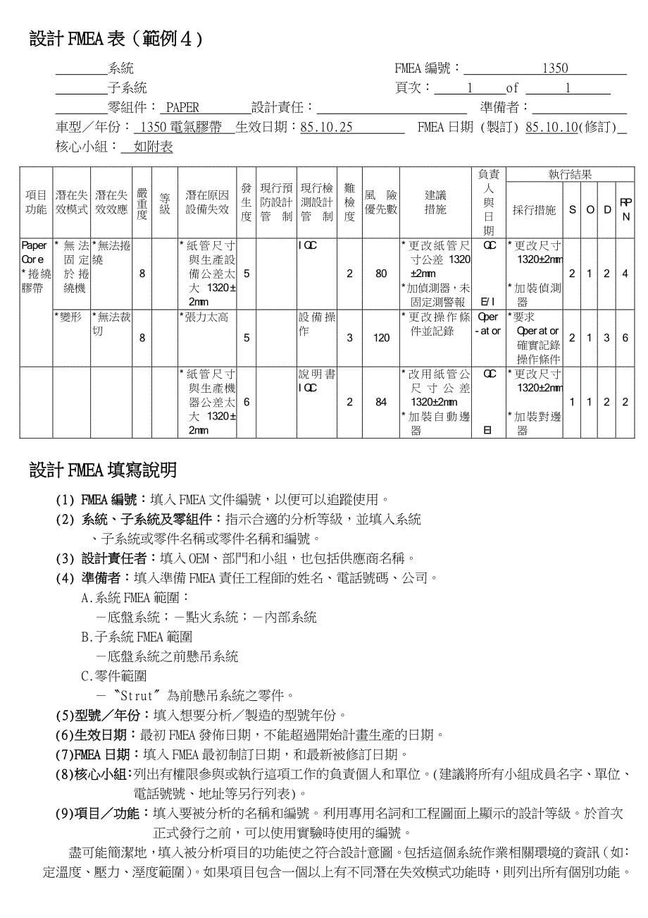 技术培训－FMEA潜在失效模式分析培训教材（DOC 14页）_第5页