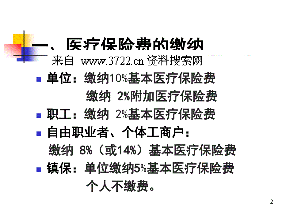 保险培训教材－浦东新区人力资源医疗保险（PPT 10页）_第2页