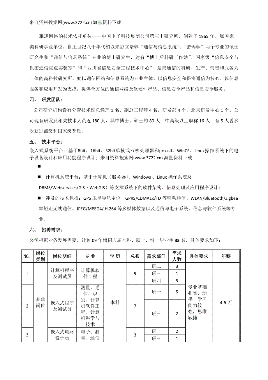 厦门雅迅网络股份有限公司人力资源培训－校园招聘宣传方案（DOC 16页）_第3页