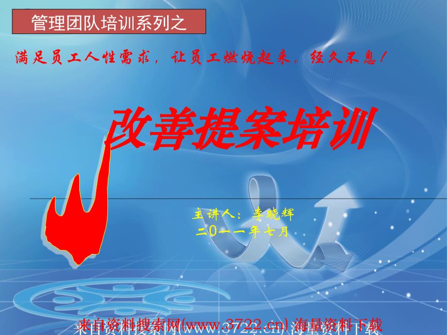 2011管理团队培训之改善提案培训（PPT 35页）_第1页