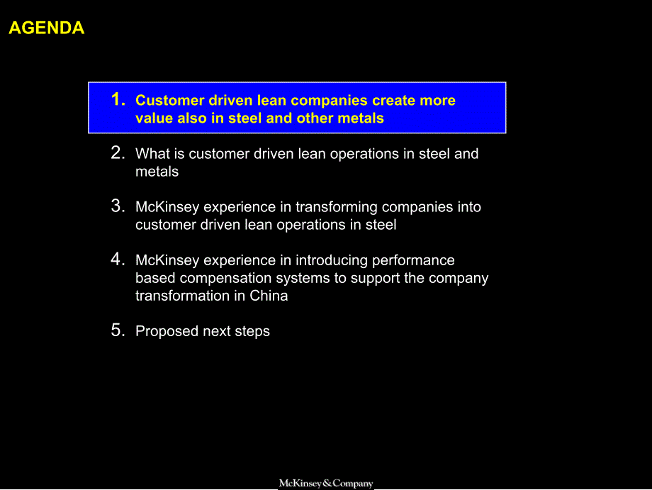 宝钢精益生产经营咨询 LOP（麦肯锡）Creating Value Through Customer Driven Lean Operations in Steel and Metals Industries_第3页