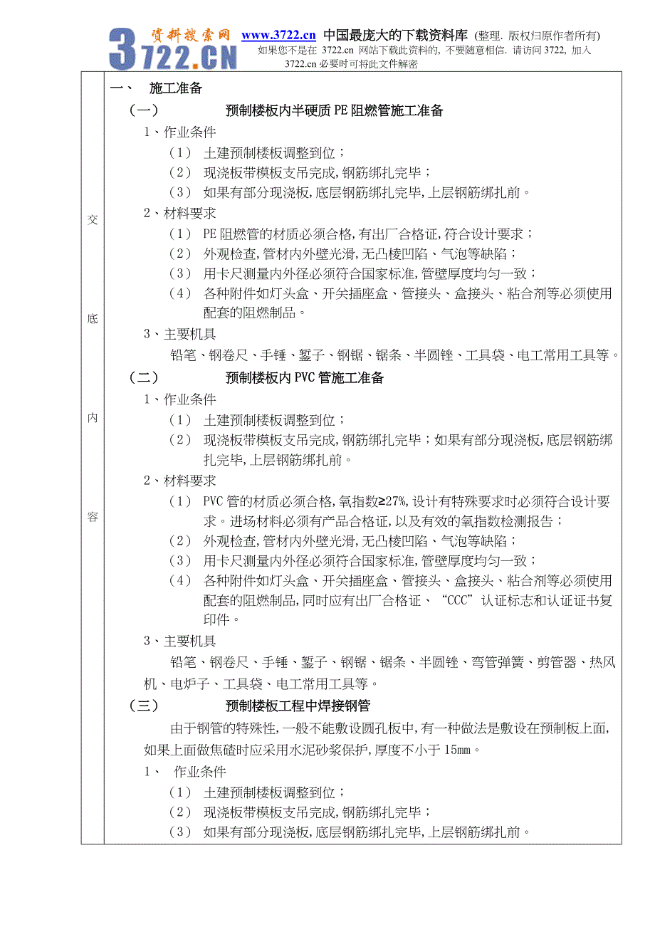 砌体内管路敷设分项工程质量技术交底卡（doc 9）_第2页