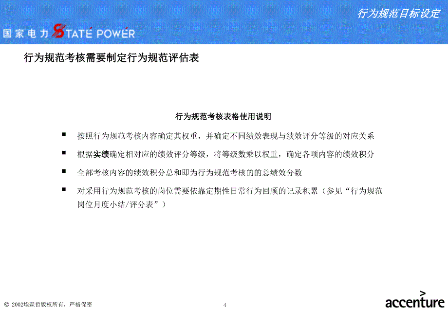 上海市电力公司绩效管理（埃森哲）行为规范实施样板案例v5_第4页