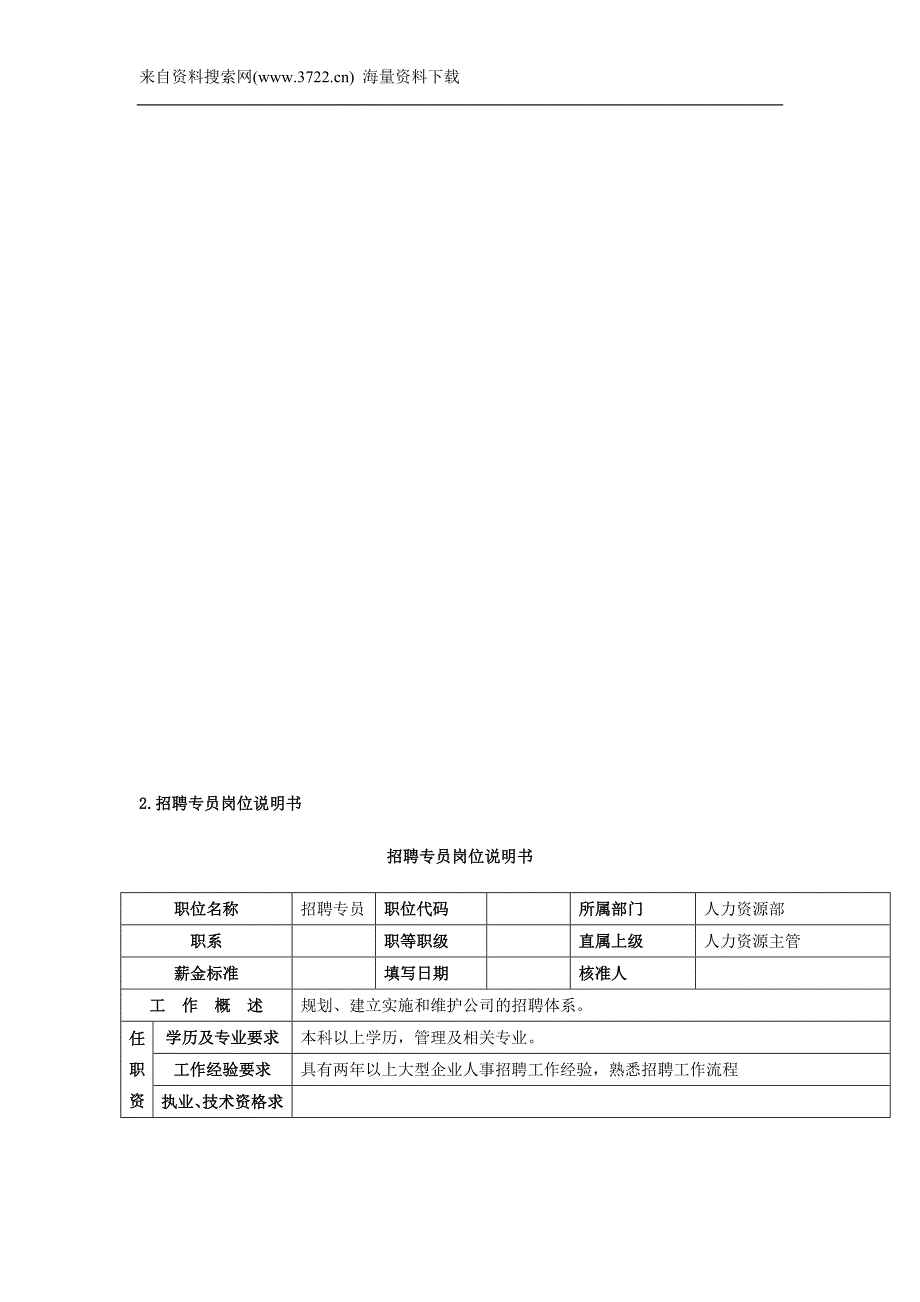 人力资源主管岗位描述-实用的HR图表(DOC65页)_第4页