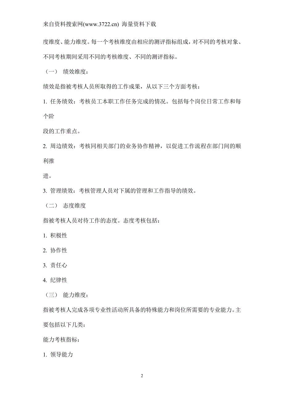 某公司绩效考核管理方案（DOC35页）_第2页