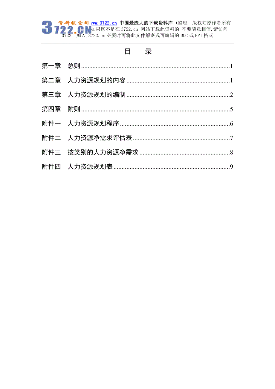 人力资源规划制度(DOC12页)_第2页