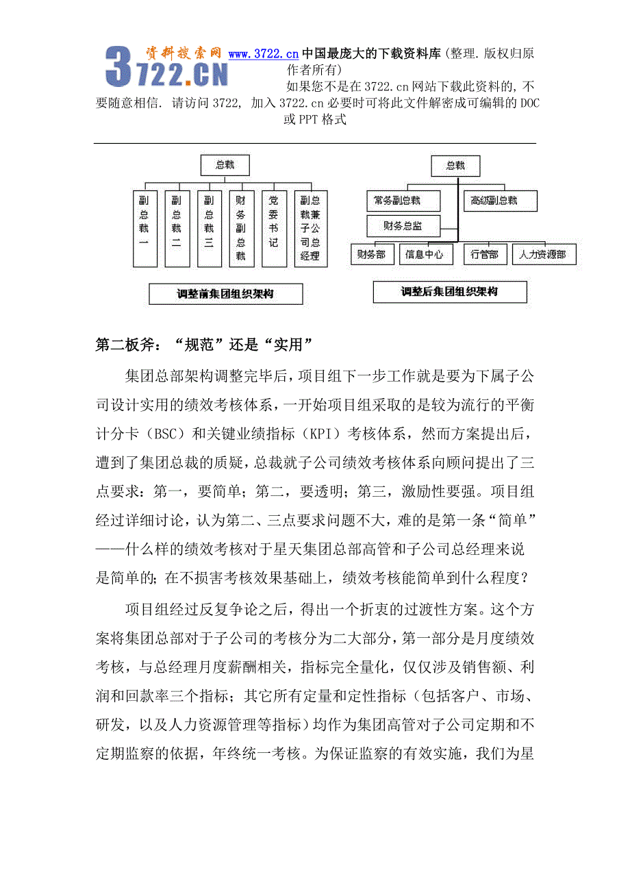 来自下载《小型民营企业集团绩效考核的[三板斧]》（DOC8页）_第4页