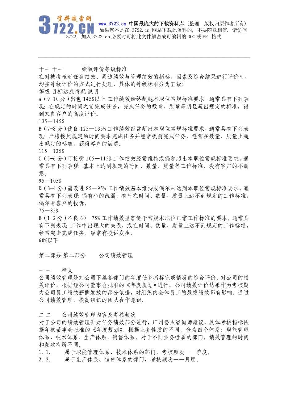 绩效管理体系设计方案（DOC11）_第5页