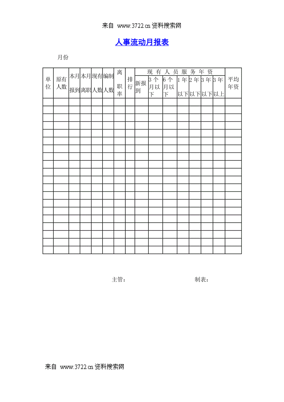 人事流动月报表_第1页