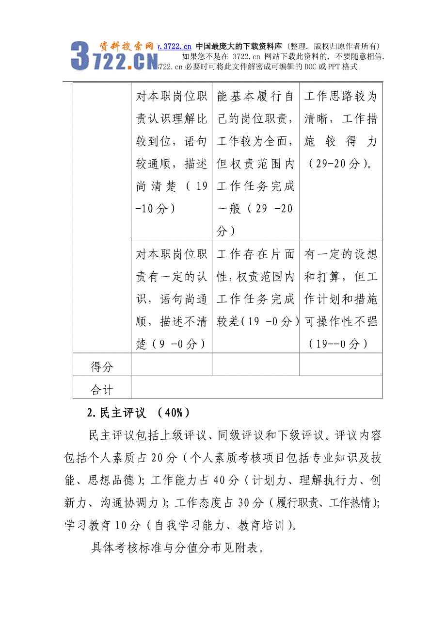 绩效考核－中层管理者考评方案(DOC7页)_第3页