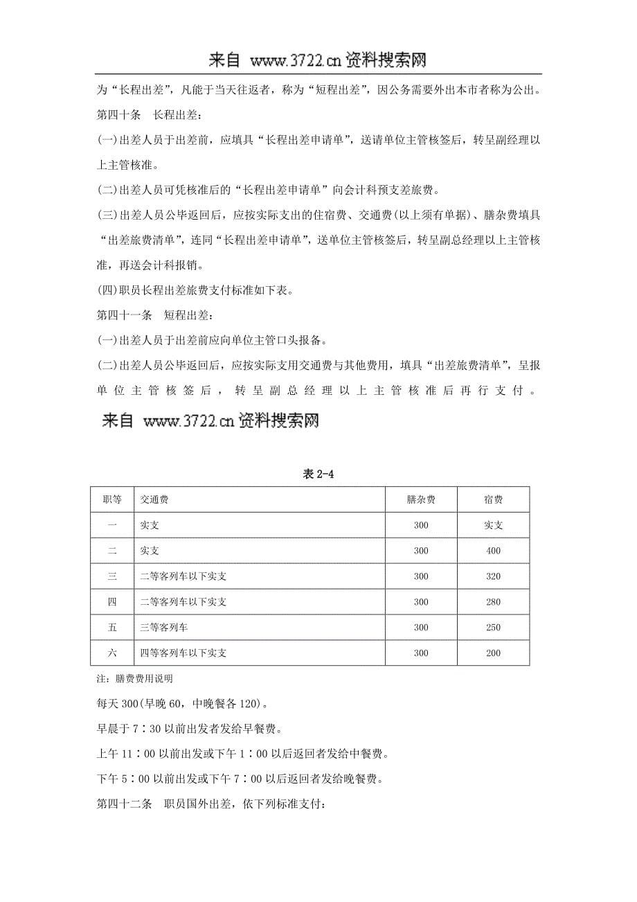 克罗格尔公司(广告类)人事管理制度（DOC12页）_第5页