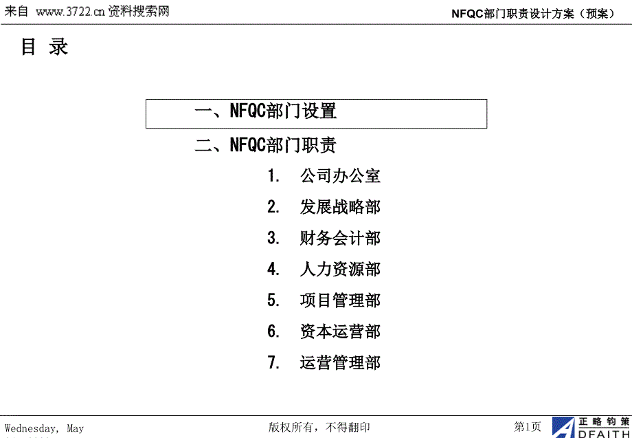 2011年某著名咨询公司做的NFQC部门职责优化（PPT33页）_第2页