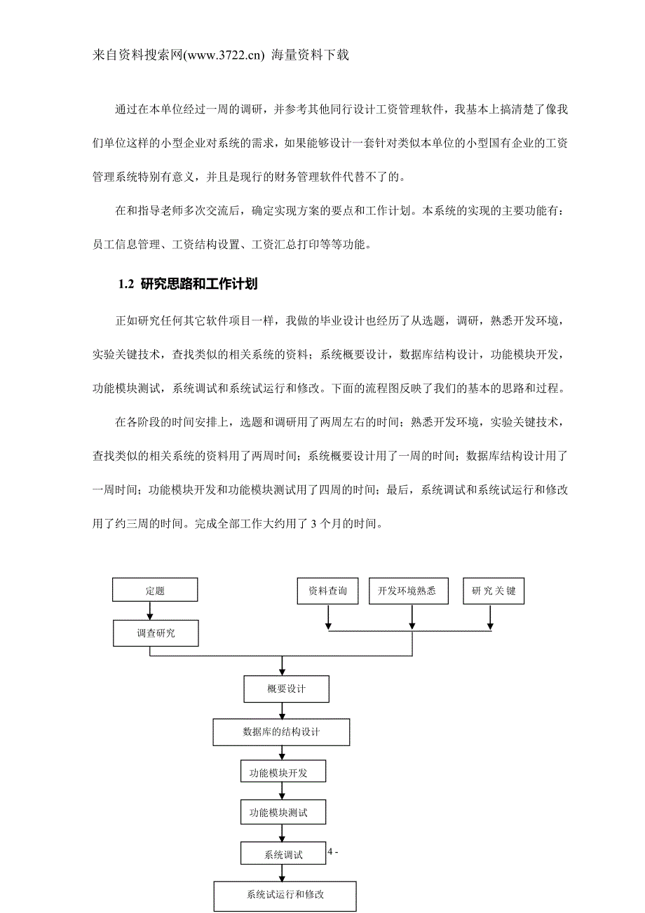 人事工资管理系统设计与实现（DOC31页）_第4页