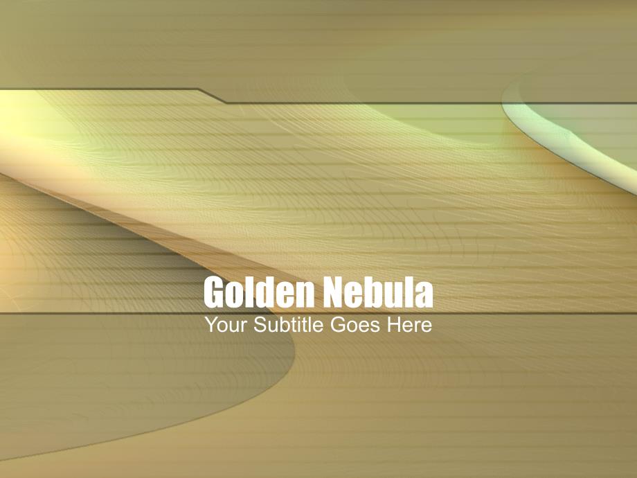 抽象精品ppt模板golden_nebula234_第1页