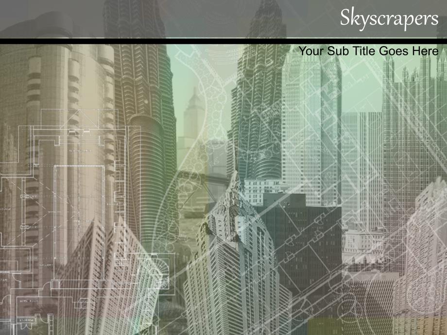 精品ppt模板工业形象skyscrapers031_第1页