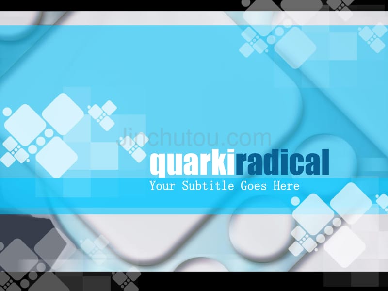 抽象精品ppt模板quarkiradical061_第1页