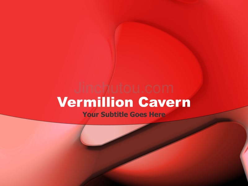 经典ppt模板（抽象）vermillion_cavern_第1页