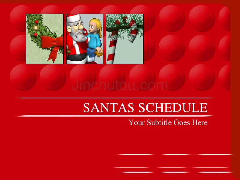 【国外精品PPT】santas_schedule016_第1页