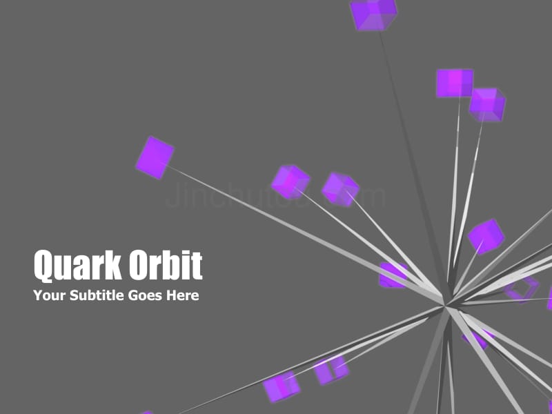 抽象精品ppt模板quark_orbit089_第1页