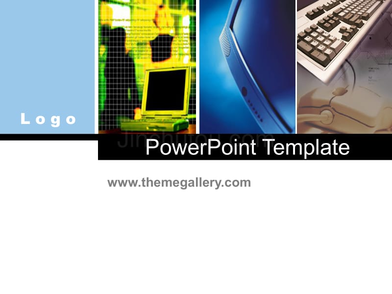 国际PPT商业模板－TGp_Computer_light_第1页