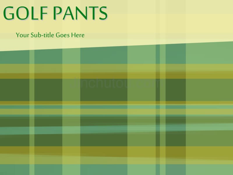 抽象精品ppt模板golf_pants038_第1页