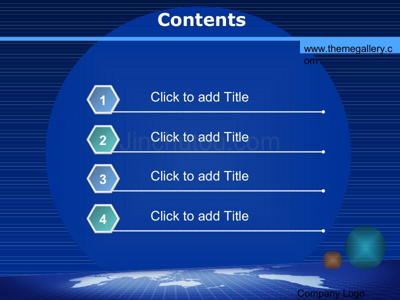 国际PPT商业模板－TGp_Global_blue_v2_第2页