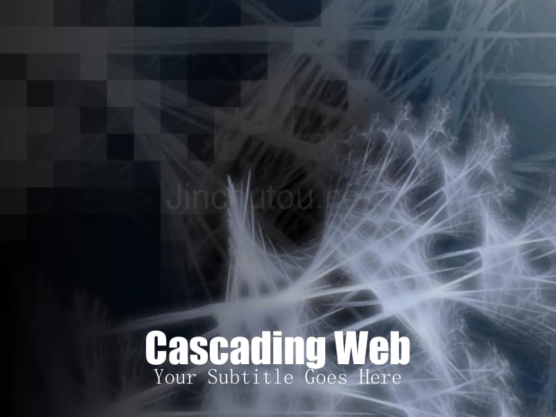 抽象精品ppt模板cascading_web205_第1页