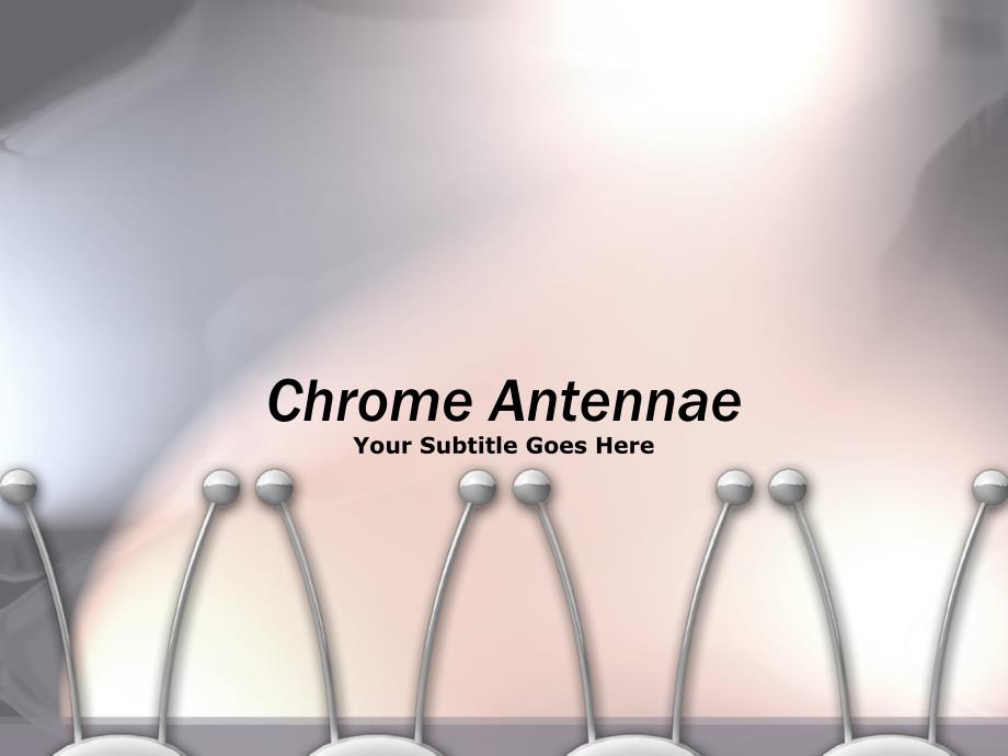 抽象精品ppt模板chrome_antennae106_第1页