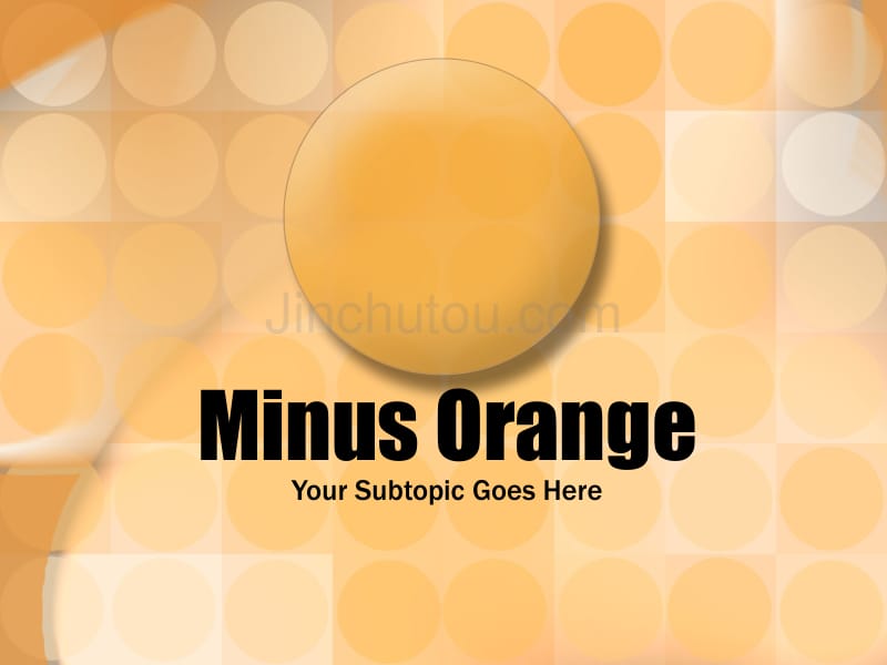 经典ppt模板（抽象）minus_orange_第1页