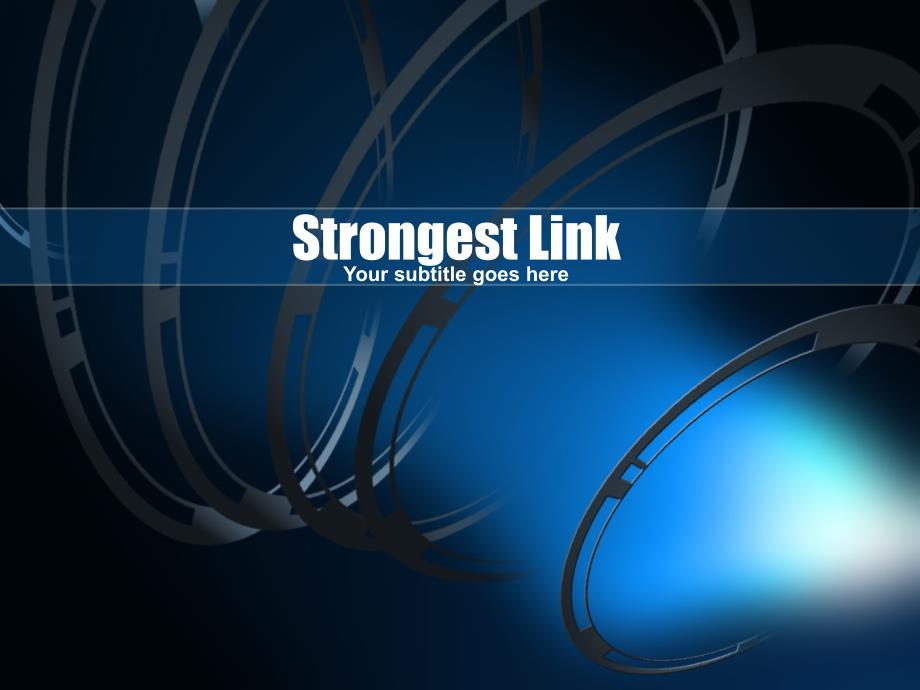 抽象精品ppt模板strongest_link100_第1页