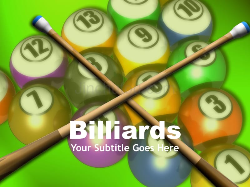 经典ppt模板（运动）billiards_第1页