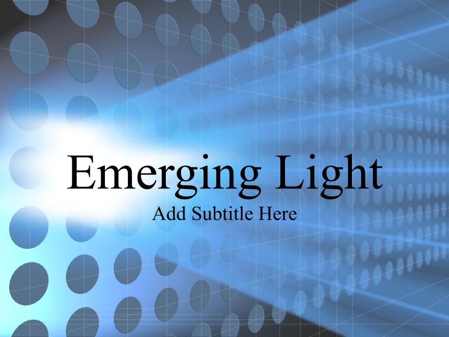 抽象精品ppt模板emerging_light195_第1页