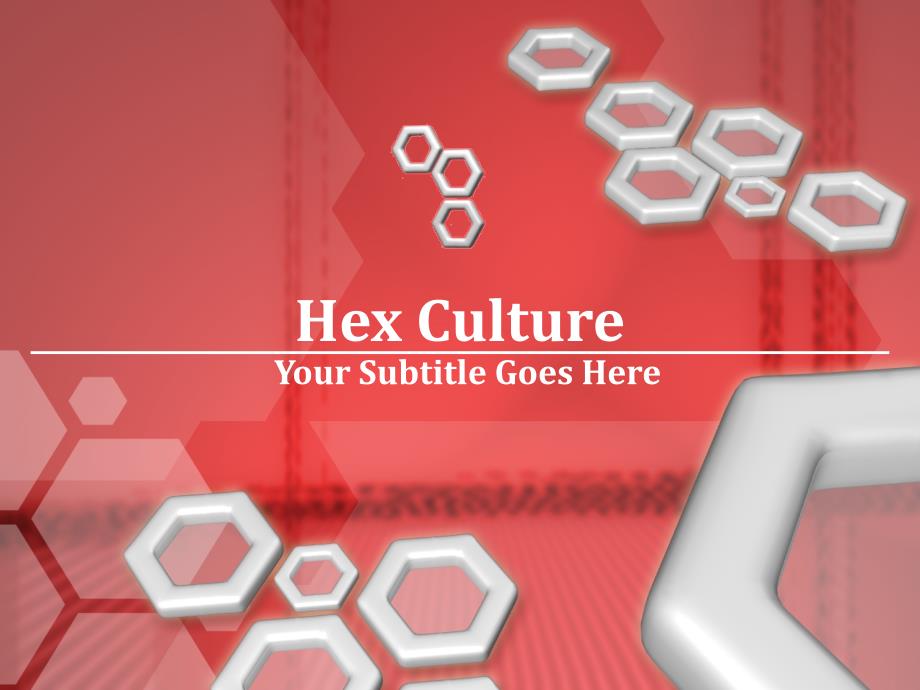 抽象精品ppt模板hex_culture238_第1页