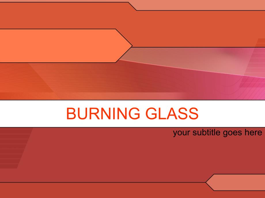 抽象精品ppt模板burning_glass204_第1页