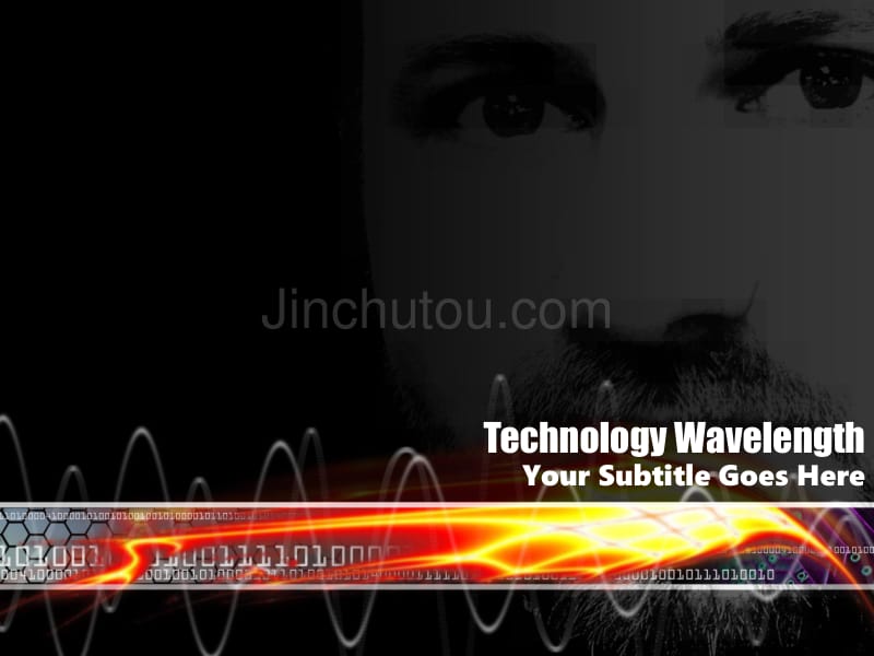 经典ppt模板（技术）technology_wavelength_第1页