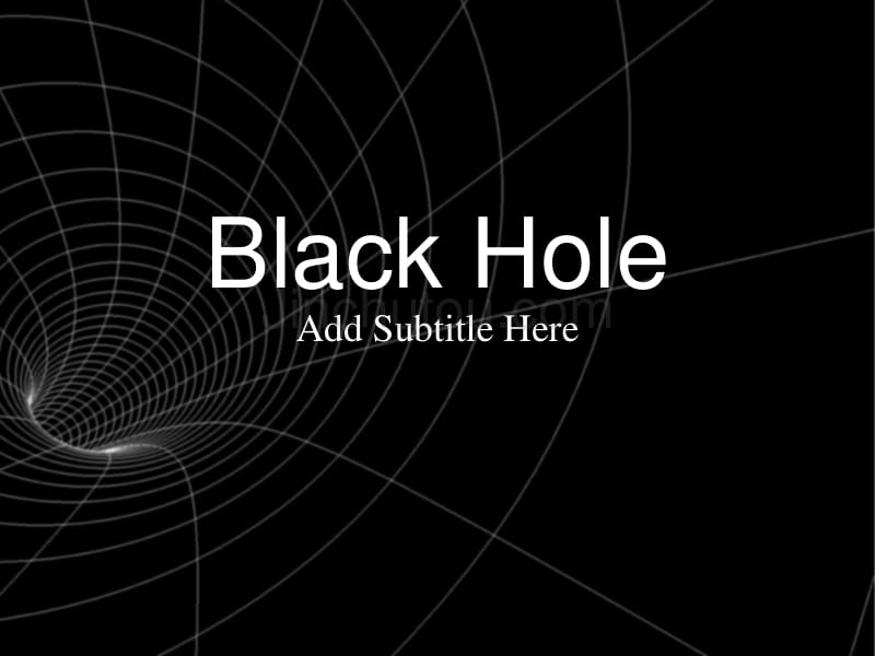 抽象精品ppt模板black_hole086_第1页
