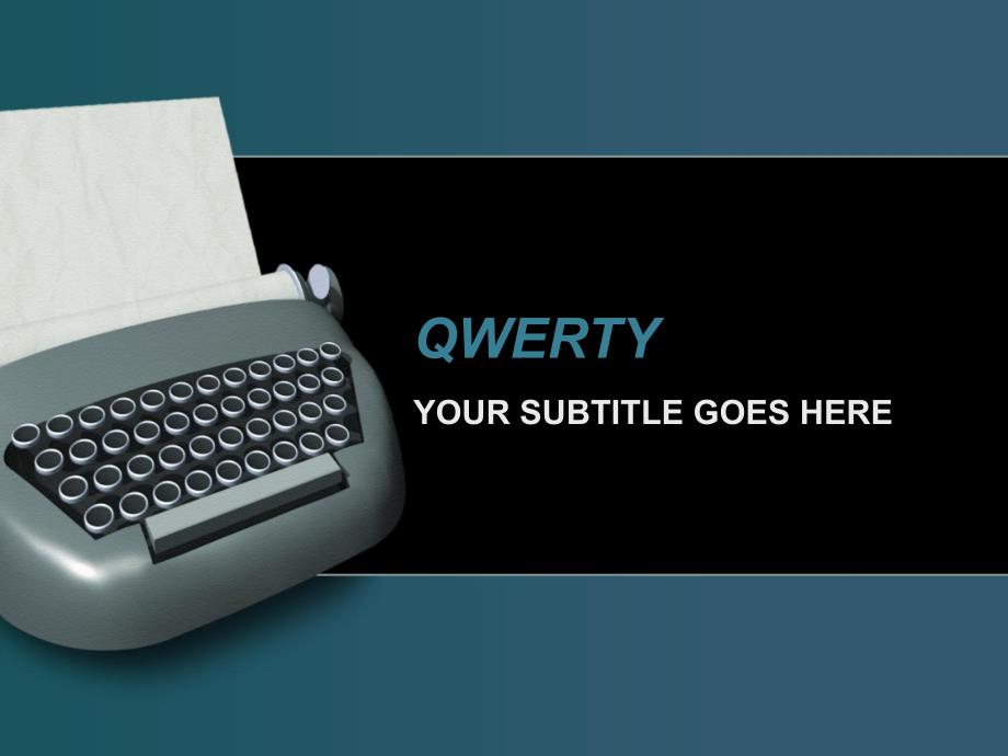 精品ppt模板PPT素材qwerty021_第1页