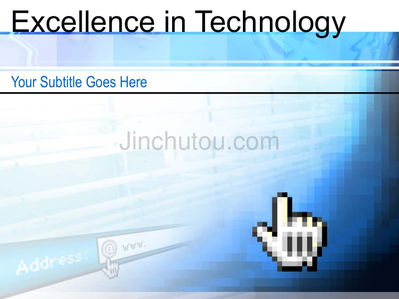 经典ppt模板（技术）excellence_in_tech_第1页