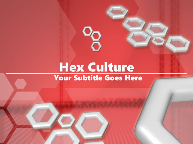 经典ppt模板（抽象）hex_culture_第1页