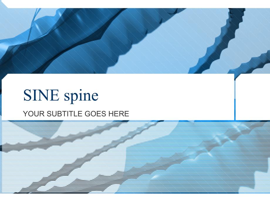 抽象精品ppt模板sine_spine092_第1页