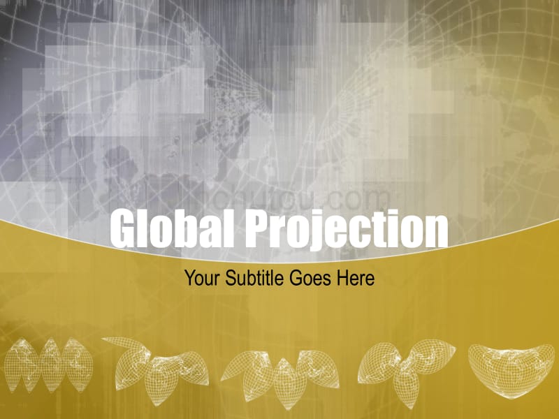 经典ppt模板（抽象）global_projection_第1页