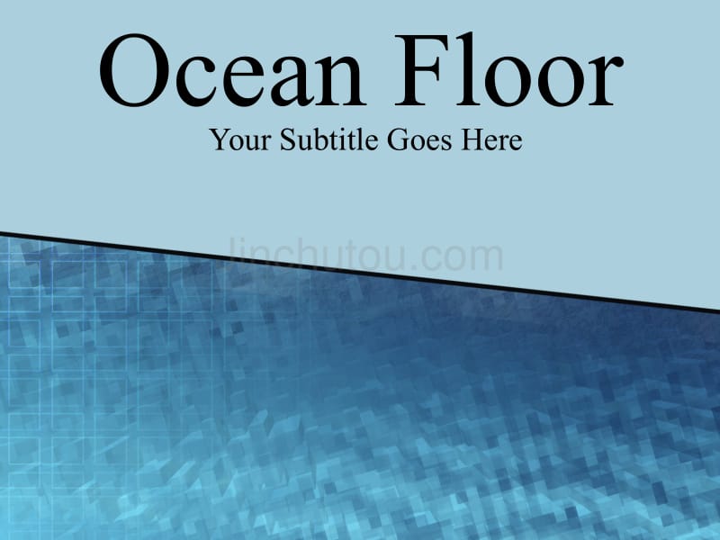 经典ppt模板（抽象）ocean_floor_第1页