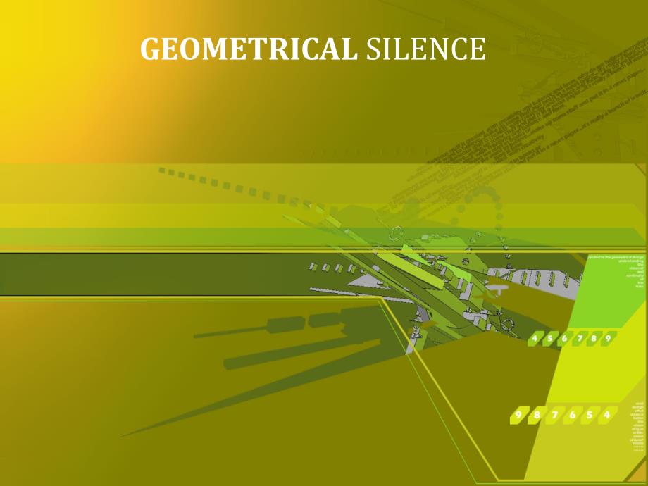 抽象精品ppt模板geometrical_silence155_第1页