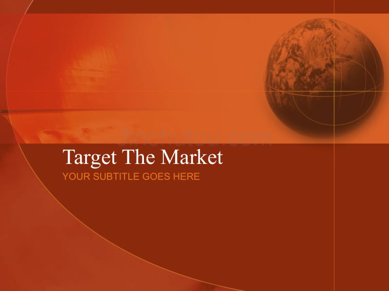 经典ppt模板（商业管理）target_the_market_第1页