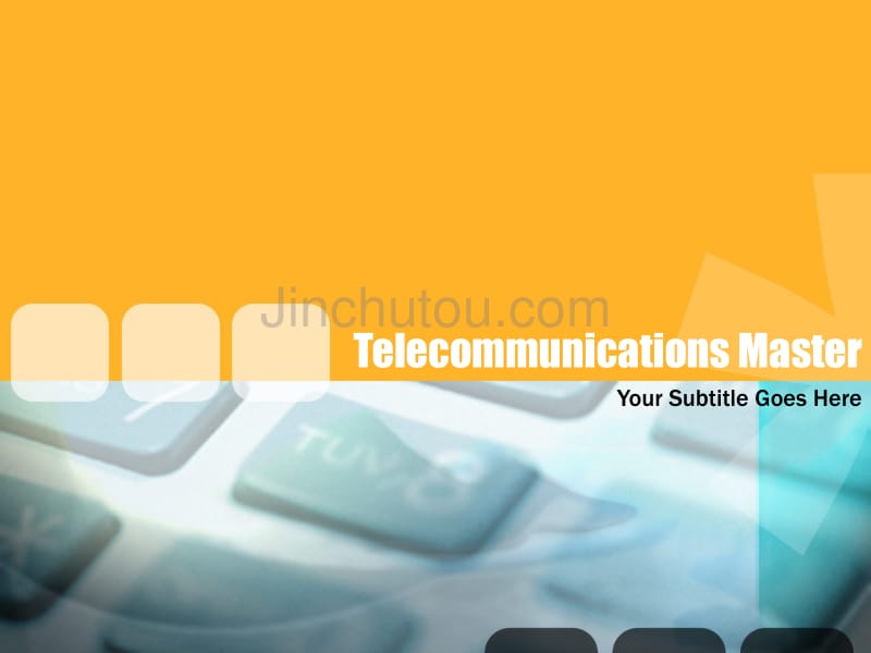 经典ppt模板（技术）telecommunications_第1页