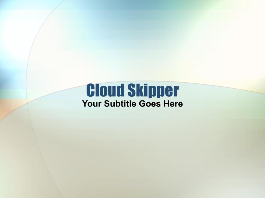 抽象精品ppt模板cloud_skipper211_第1页